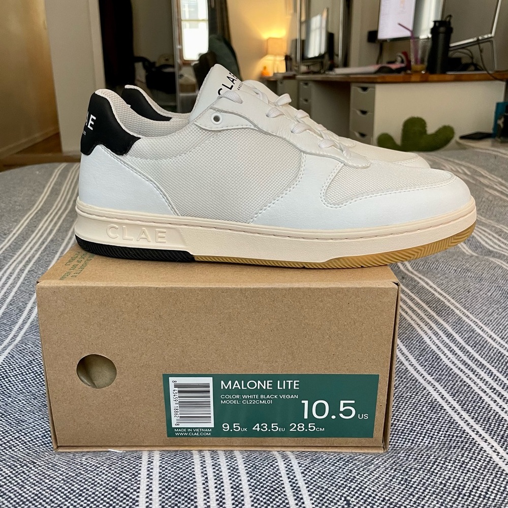 CLAE Los Angeles MALONE Lite Sneakers Size 10.5 with box. Veja Autry